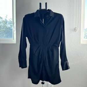 Forever21 black shirt dress with buttons
